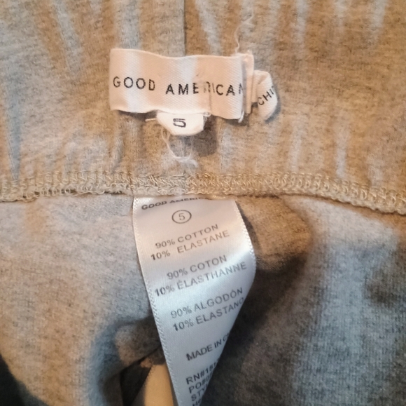 🩶 NWOT Womens Gray Good American Leggings Size 5 Casual Comfortable Fall Winter - Picture 2 of 3